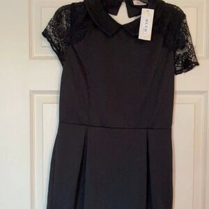NWT blvd black dress L